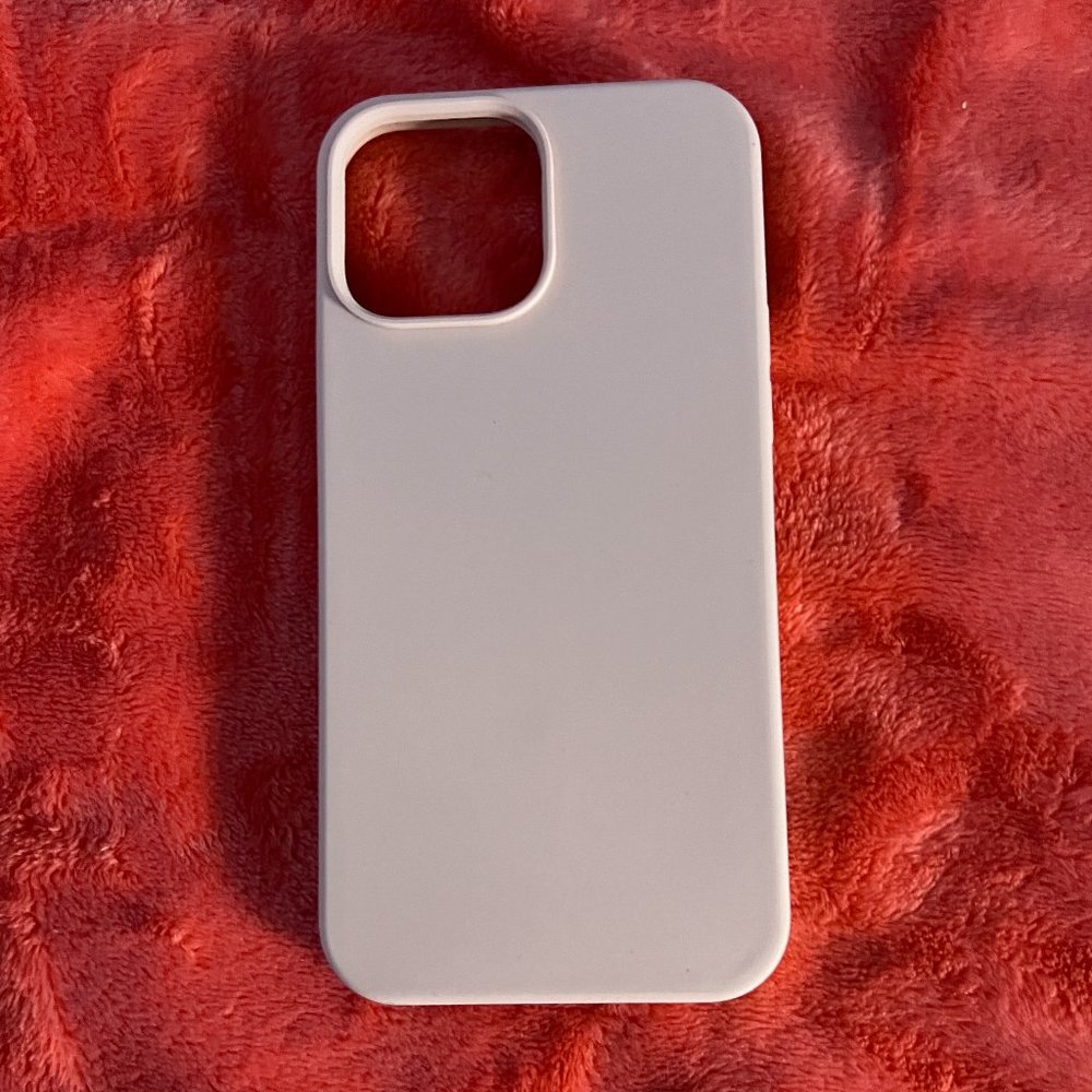 light pink iphone 13 pro max silicone case